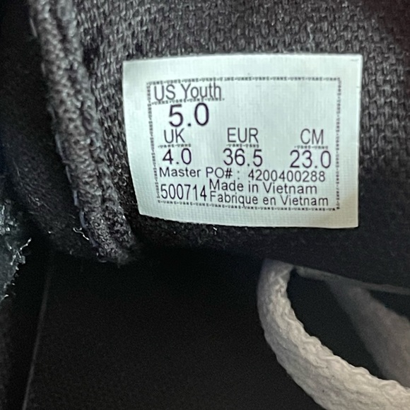 Vans Old Skool Skate Shoe - Little Kid - Black size 5 - Picture 6 of 6